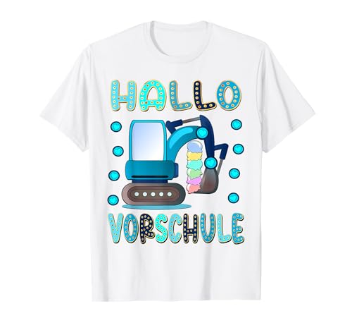 Bagger VORSCHULKIND MÄDCHEN PÄDAGOGIN Junge Vorschule T-Shirt Bagger VORSCHULKIND MÄDCHEN PÄDAGOGIN Junge Vorschule T-Shirt von KITA KINDERGARTEN GRUNDSCHULE SCHULANFANG
