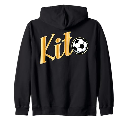 Kindertagesstätte Kleinkinder Mädchen Junge Fußball Kita Kapuzenjacke von KITA KINDERGARTEN GRUNDSCHULE SCHULANFANG