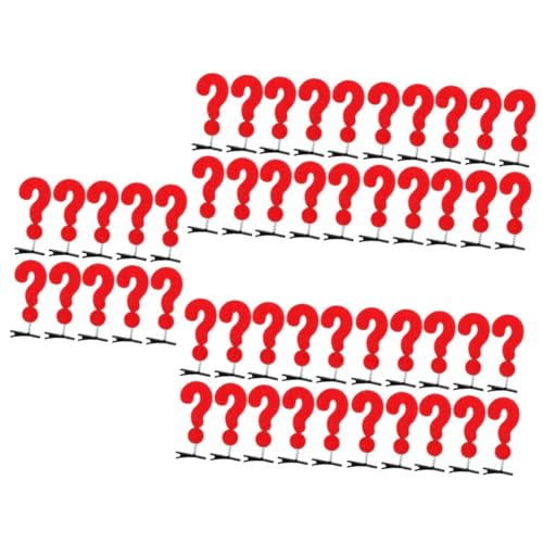 50 Stück Lustige Haaraccessoires Haarklammer Haarreifen markieren Haarspange für kleine Mädchen Band spaß kinder haarspangen Fragezeichen-Haarspangen Neuheit Haarspange Filzstoff KITANDOVE von KITANDOVE