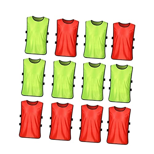 KITANDOVE 12pcs Kinder Fußball Weste Sport Lätzchen Für Mesh Weste Weste Kinder Kleidung Größe S von KITANDOVE