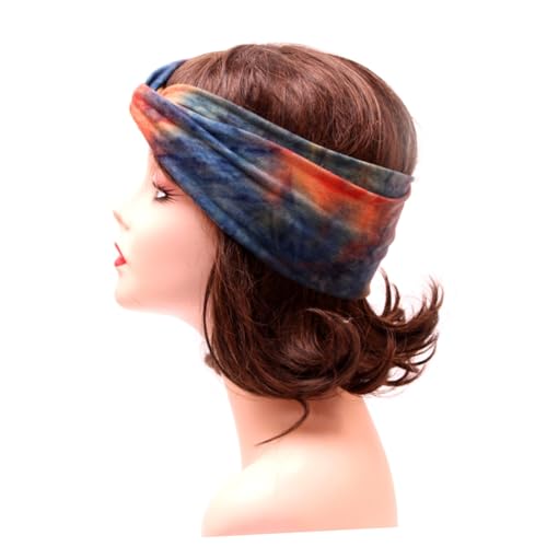 KITANDOVE 2 Stück Stretch Stirnband Für Damen Und Mädchen Sport-Haarband Mit Breiter Krempe Schnell Absorbierend Für Yoga Und Laufen von KITANDOVE