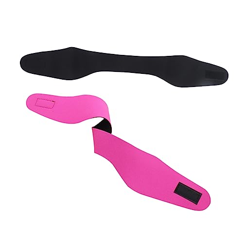 KITANDOVE 2stücke Neopren Schwimm-stirnband Für Junge Mädchen Und Erwachsene Verstellbares Wasserdichtes Ohrenschutz-haarband Für Yoga Tauchen Und Wassersport Rosy Schwarz von KITANDOVE