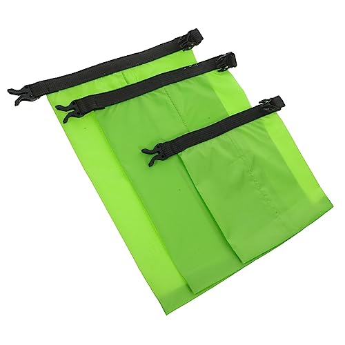 KITANDOVE 3 Stück wasserdichte Tasche Schwimmender wasserdichte Trockenbeutel Sous Packsäcke zum Kajakfahren Camping-Ausrüstung Sport wanderrucksäcke Schwimmbeutel trockene Tasche Grün von KITANDOVE