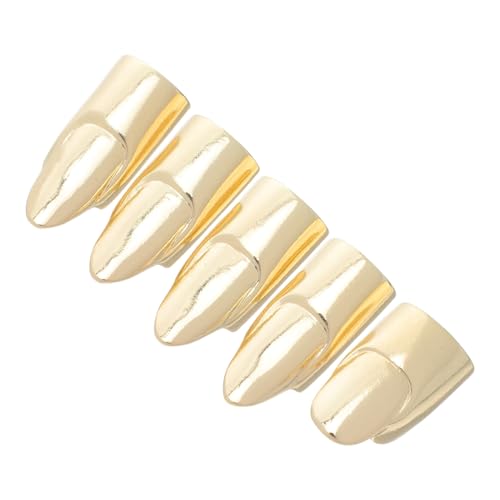 KITANDOVE 5 Fingerspitzenringe: Nagelringe, Schmuck Für Frauen – -anhänger Für Künstliche Nägel – Metall-fingernagelschutz Für Cosplay, Halloween Und Party-zubehör von KITANDOVE