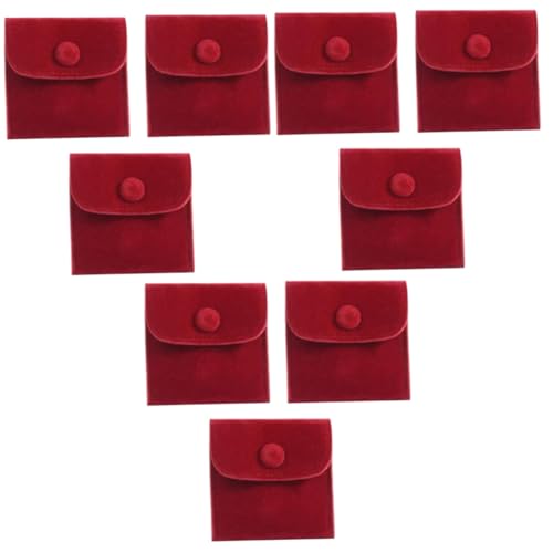 KITANDOVE 9 STK Schmuckbeutel Münzbeutel Mädchen Handtasche Geldbörse Mit Reißverschluss Geldbörse Für Mädchen Mädchen-geldbörse Taschen-Organizer-Beutel Brieftasche Halskettentasche von KITANDOVE