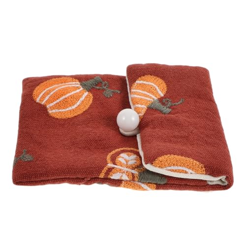 KITANDOVE Kleiner Geldbeutel Für Damen Japanischer Stil Bestickte Baumwoll-leinen-tasche Süßer Kawaii-münzbeutel Zum Reisen Und Organisieren Von Kosmetika Ziegelrot von KITANDOVE