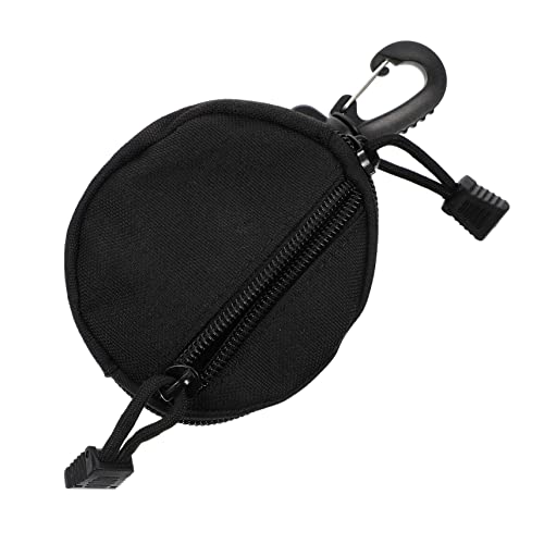 KITANDOVE Kopfhörertasche Mini-Koffer Hängetaschen-Organizer Brieftasche Schmuckbeutel Geldbeutelhalter Handyhülle Mit Geldbörse Handy Geldbörse Sportliche Münztasche Black Segeltuch von KITANDOVE