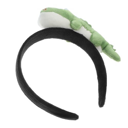 KITANDOVE Krokodil Haarreif für Erwachsene Kuscheliges Stirnband mit Süßem Krokodil Design für Kostümpartys Cosplay und Fotoshootings von KITANDOVE