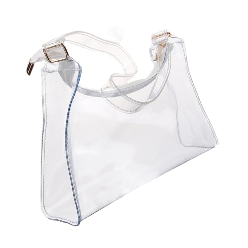 KITANDOVE Transparentes Umhängetasche Pvc Mit Reißverschluss Praktische Tasche Für Konzerte Und Alltag Klare Schultertasche Für Handy Geld Und Kosmetik Stadion Genehmigt von KITANDOVE