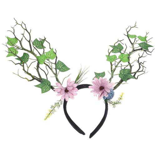 KITANDOVE Tree Branch Hairband Simulated Flower Tree Branch Headband Ornament Party Headband Decor von KITANDOVE