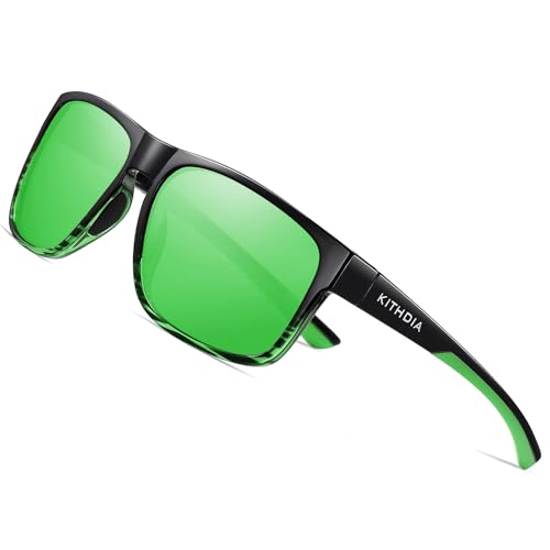 KITHDIA Polarisierte Sonnenbrille Herren/Damen ; Vintage/Klassisch/Elegant Brillengestell; Golf/Fahren/Angeln/Reisebrille/Outdoor-Sportarten Mode Sonnenbrille S5531 von KITHDIA