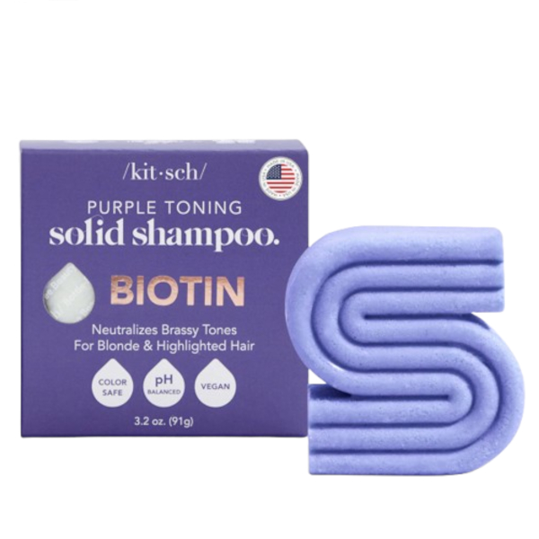 KITSCH - Purple Toning Shampoo Bar for Color Treated & Grey Hair - 91g von KITSCH