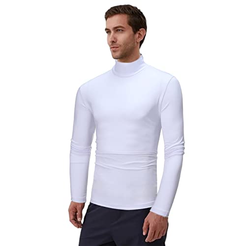 KIXS Rollkragen Herren Slim Fit - Slim Fit Thermounterwäsche,Kuscheliges Pullover-Shirt Thermo-Unterwäsche für formelle Meetings und Kausale Partys von KIXS