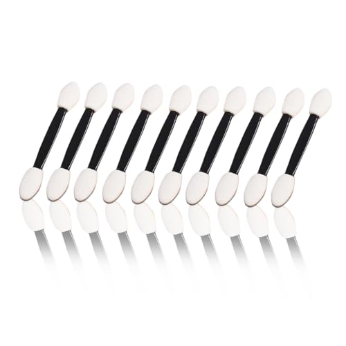 KIXZSAZ 10 Stück Pinsel doppelseitig Schwammspitze Kosmetik zum Auftragen von Lidschatten weich Home Salon professionelle Farbe zufällig von KIXZSAZ