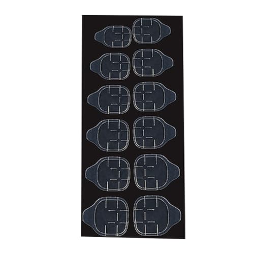 KIXZSAZ 12 Stück/24 Stück Nagelband doppelseitig transparent einfacher Stil selbstklebende Aufkleber Fingernägel für die Maniküre, 12St von KIXZSAZ