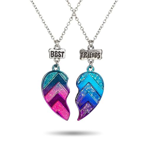 KIXZSAZ 2er Pack Kinder Freundschaftskette Beste Freunde Kinder Anhänger Mode Graduierung Schmuck Personalisierte Halsketten KIXZSAZ 2er Pack Kinder Freundschaftskette Beste Freunde Kinder Anhänger Mode Graduierung Schmuck Personalisierte Halsketten von KIXZSAZ