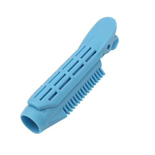 KIXZSAZ 4er Pack Volumizing Long Short Hair Root Clip Tragbare Curler Roller Clip Salon Barber Styling Curling für Mädchen, Himmelblau von KIXZSAZ