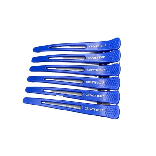 KIXZSAZ 6 Stück Haar Feste Klemme Dame Kopfschmuck Hitzebeständige Mädchen Dekoration Geflochtene Styling Werkzeuge Friseur Clips Schönheit, Blau von KIXZSAZ