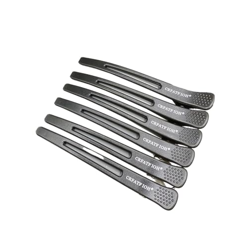KIXZSAZ 6 Stück Haar Feste Klemme Dame Kopfschmuck Hitzebeständige Mädchen Dekoration Geflochtene Styling Werkzeuge Friseur Clips Schönheit, Grau von KIXZSAZ