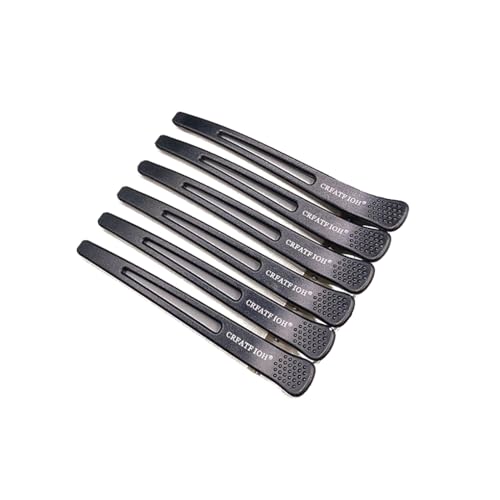 KIXZSAZ 6 Stück Haar Feste Klemme Dame Kopfschmuck Hitzebeständige Mädchen Dekoration Geflochtene Styling Werkzeuge Friseur Clips Schönheit, Schwarz von KIXZSAZ
