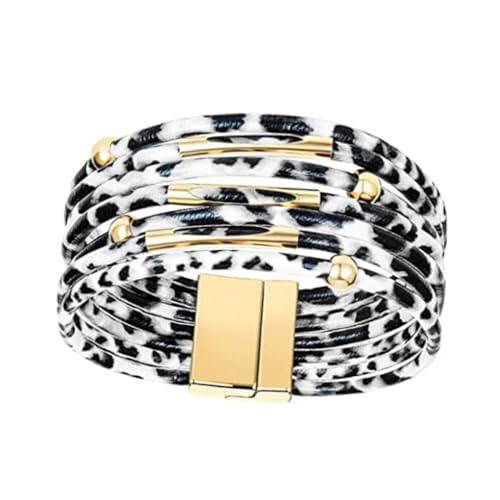 KIXZSAZ Armbänder Ohrringe Anhänger Schnalle Design Armreif Vintage Style Gute Handwerkskunst Modeschmuck für Frauen Mädchen, Weiß von KIXZSAZ