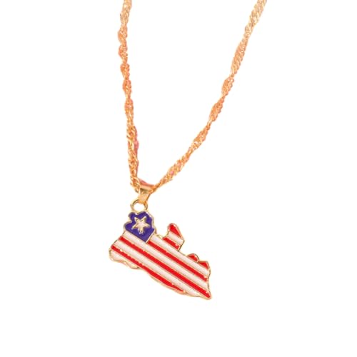 KIXZSAZ Auffällige Halskette für Frauen zum Verkleiden oder Verkleiden. Halskette aus legiertem Edelstahl. Halsketten für Frauen. Frauenanhänger, Eritrea von KIXZSAZ