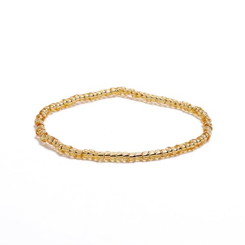 KIXZSAZ Bunte Reisperlen Fußkettchen Einzigartige farbechte Knöchelketten Exquisite handgefertigte Boho Fußkettchen für Frauen Fußdekor, 2 von KIXZSAZ