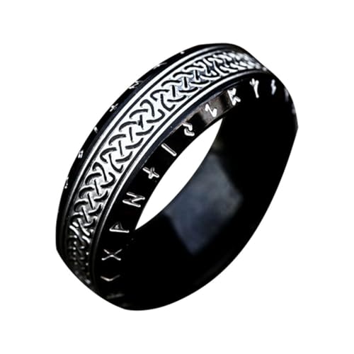 KIXZSAZ Einzigartiger Vintage Stahlring, geeignet für beide Geschlechter. Vintage Ringe, Ring für Männer, Unisex, Geschenke für Freunde, Alles schwarz, neun KIXZSAZ Einzigartiger Vintage Stahlring, geeignet für beide Geschlechter. Vintage Ringe, Ring für Männer, Unisex, Geschenke für Freunde, Alles schwarz, neun von KIXZSAZ