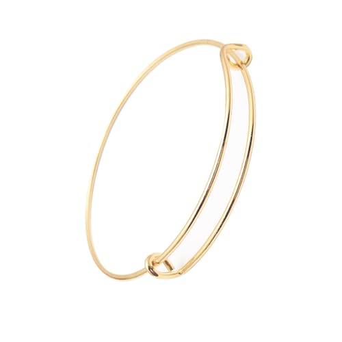 KIXZSAZ Erweiterbares Armband, erweiterbares Armband, Metall, einfacher Stil, Manschette, Modeschmuck, Körperschmuck, zart für Frauen, 18 Karat Gold von KIXZSAZ