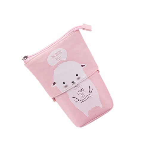 KIXZSAZ Federmäppchen Make up Einziehbare Aufbewahrungsbox Federmäppchen Netter Stehender Halter Schreibwaren Organizer Kindergeschenk für Klassenzimmer, Typ 3 von KIXZSAZ