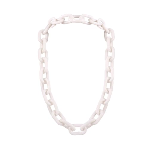 KIXZSAZ Frauen Kette Halskette Dekorative Hals Hängen Unfading Stilvolle Mädchen Damen Party Nachtclub Choker Anhänger Ornament, Weiss von KIXZSAZ
