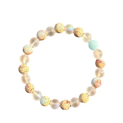 KIXZSAZ Handgefertigte Naturstein Armbänder, modische Original Steinperlen für Männer und Frauen, glückliche Herren und Damen Armbänder von KIXZSAZ