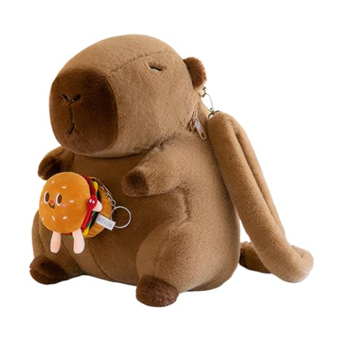 KIXZSAZ Kinder Jungen Mädchen Schulter Tasche Plüsch Capybara Rucksack Polyester Plüsch Rucksack Rucksack Kind Puppe, Typ+5 30cm von KIXZSAZ