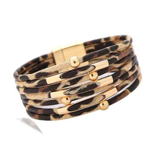 KIXZSAZ Leopard Armband, verschleißfest, im Retro Stil, hochrangig, verschiedene Farben, exquisites Aussehen, unverwechselbarer Leopard Schmuck von KIXZSAZ