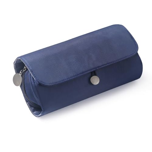 KIXZSAZ Make up Pinsel Bürstenkopf Abdeckung – schmutzabweisend und leicht zu reinigen, Nylon Kosmetiktasche, Organizer, Reiseetui, weich, wasserdicht, Marine von KIXZSAZ