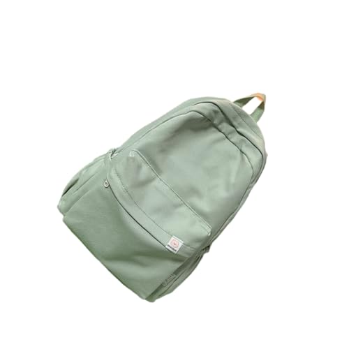 KIXZSAZ Nylon Frauen Rucksack Einfache Weibliche Reisetasche Rucksäcke College Stil Schulter Schultasche Rucksack Mädchen Student, Grün von KIXZSAZ