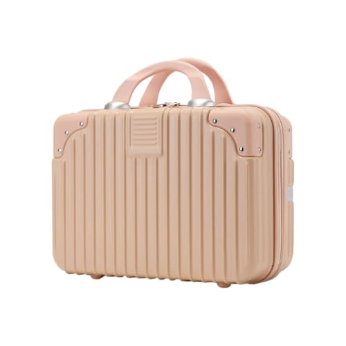 KIXZSAZ Reisetauglicher Kosmetikkoffer mit verschleißfestem Material für Frauen unterwegs. Robuste Aufbewahrungsbox für Gepäck Kosmetikkoffer, Cornus Pulver, 14 Zoll von KIXZSAZ