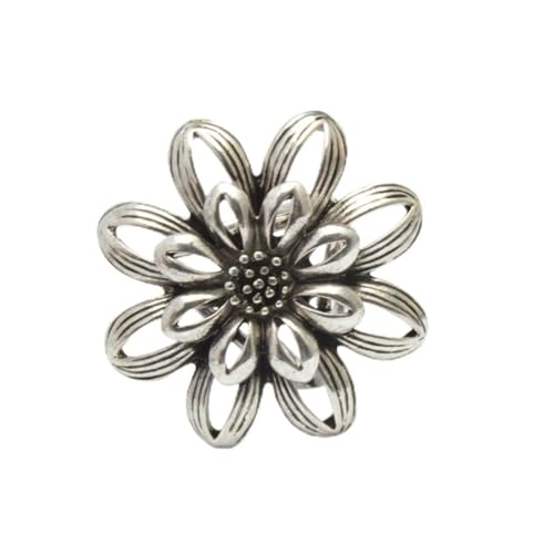 KIXZSAZ Schal Ring Gold Silber Schals Brosche Vintage Modern Wrap Klemmverschluss Halter Langlebig Geschenke für Frauen Schmuck von KIXZSAZ