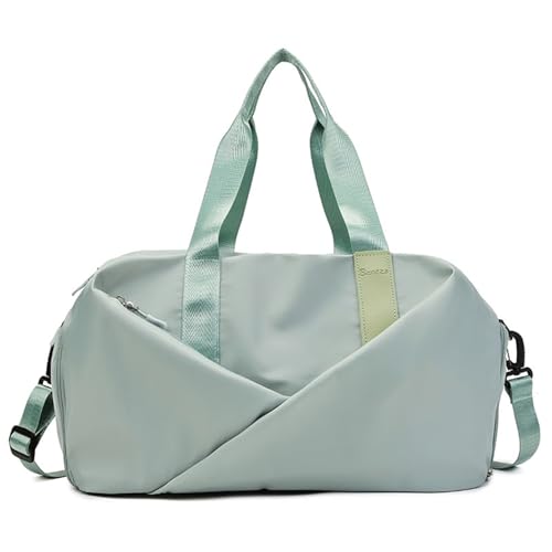 KIXZSAZ Sportrucksack Damen Reisetasche mit Nassfach und Schuhfach Kleine Sporttasche aus Polyester für Damen am Wochenende, Eine 43.5 * 25 * 27.5 von KIXZSAZ