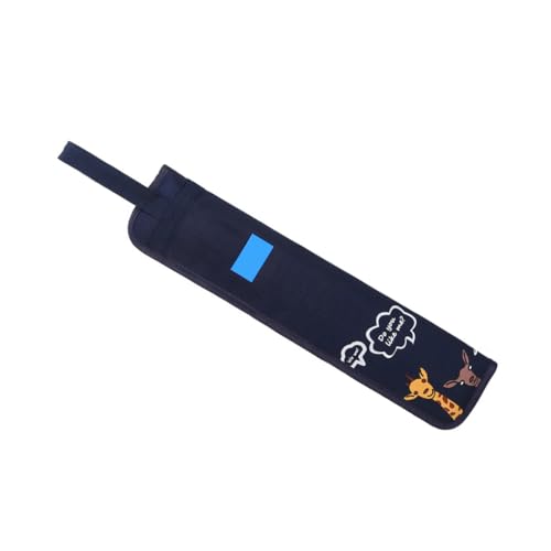 KIXZSAZ Trommelstock Halter Trommelstock Behälter Hängetasche Bequemer, atmungsaktiver Oxford Stoff Teen Musician Mallets Kids, Blaue Giraffe von KIXZSAZ