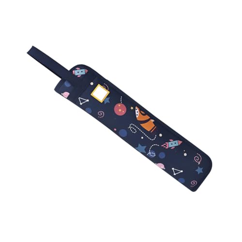 KIXZSAZ Trommelstock Halter Trommelstock Behälter Hängetasche Bequemer, atmungsaktiver Oxford Stoff Teen Musician Mallets Kids, Marinehimmel von KIXZSAZ