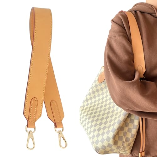 KIYOMIL Original Vachetta Leder-Schulterriemen Ersatz für Handtasche oder Geldbörse, Bienenwachs: Breite: 3,8 cm, Länge: 66 cm, Length:26in von KIYOMIL