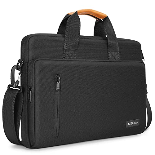 KIZUNA Laptoptasche für 43,9 cm (17 Zoll) Computer Schulter Messenger Sleeve Aktentasche für Predator LG gram 17/Dell G7/17,3 Zoll HP ProBook 470/Lenovo Ideapad 700/PH717-71-746/DELL, Schwarz von KIZUNA