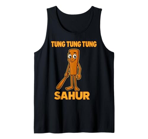 Kinder Meme Italian Brainrot Tung Tung Tung Sahur Tank Top von KInder Tung Tung Tung Sahur Italian Brainrot Junge