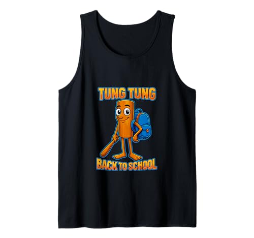 Kinder Meme Italian Brainrot Tung Tung Tung Sahur Tank Top von KInder Tung Tung Tung Sahur Italian Brainrot Junge
