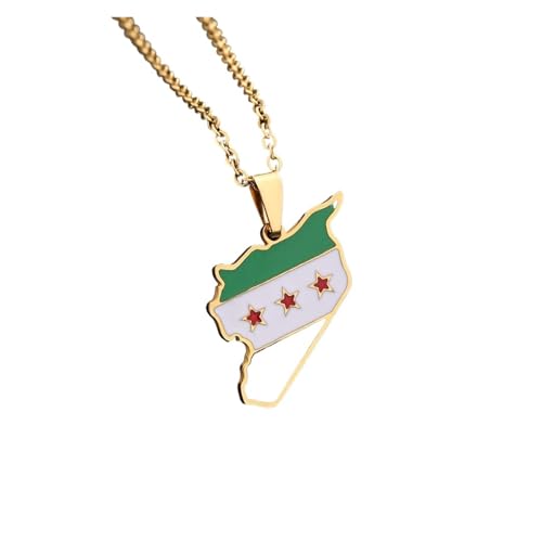KJBDQQH Punk-Halsband Necklace Stainless Steel for Women Men Color Charm Fashion Choker Syrians Jewelry für den täglichen Gebrauch(50cm_Gold) von KJBDQQH