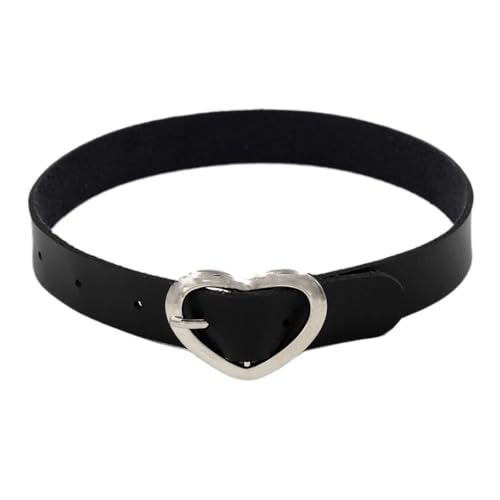 KJBDQQH Punk-Halsband Spike Choker Necklaces Punk Faux Leather Collar for Women Men Cool Big Rivets Studded Chocker Necklace Goth Style Accessori für den täglichen Gebrauch(Blue Zinc) von KJBDQQH