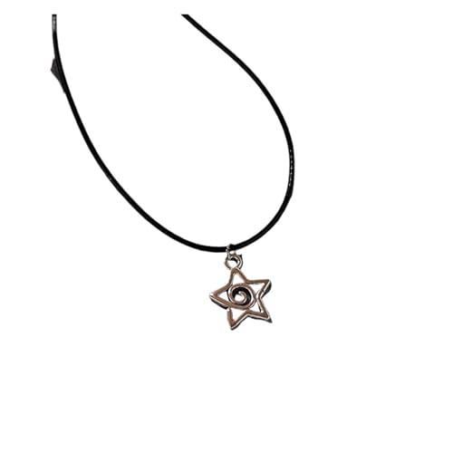 KJBDQQH Punk-Halsband Star Earrings Silver Color Swirly Star Chokers Celestial Best Friends Celestial Necklaces Pendant Men Women für den täglichen Gebrauch(Color 01) von KJBDQQH