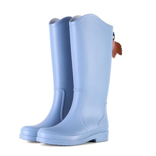 KJBDQQH damen gummistiefel Gummi-Regenstiefel Damen Regenstiefel Slip-on for Schuhe wasserdicht(Color3,38) von KJBDQQH