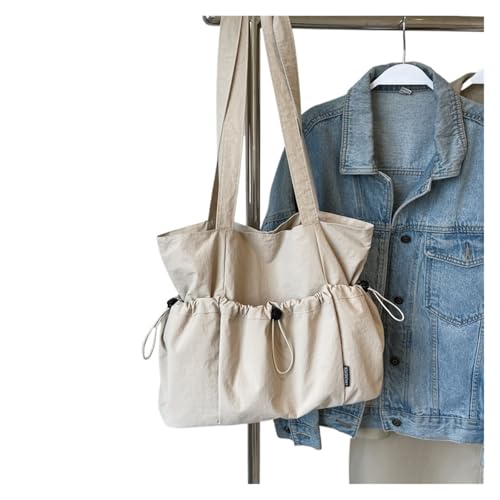 KJBDQQH pendler tragetasche Commuter Large Capaci Tote Bag Women's College Student Class Single oulder(Off-white) von KJBDQQH